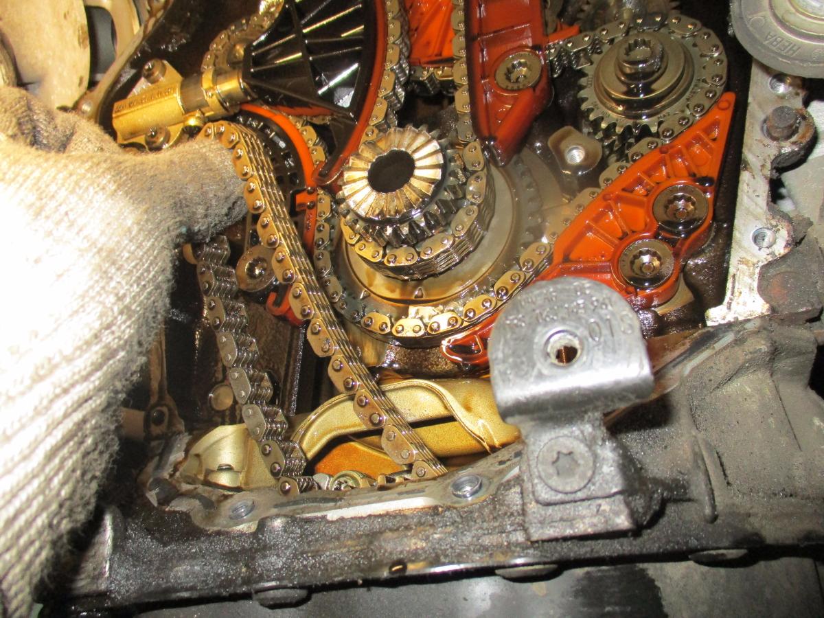 Демонтаж цепи ГРМ