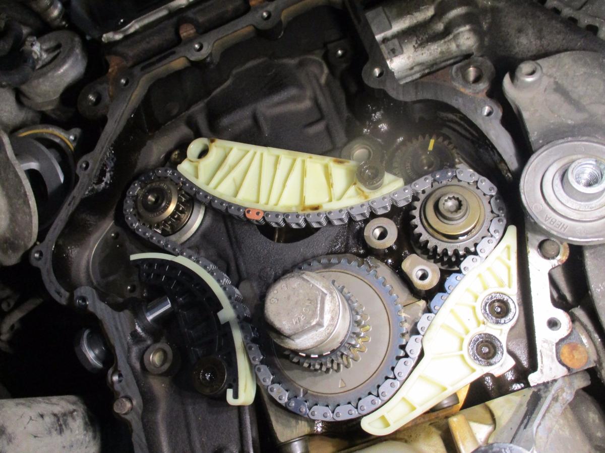 установка цепи ГРМ